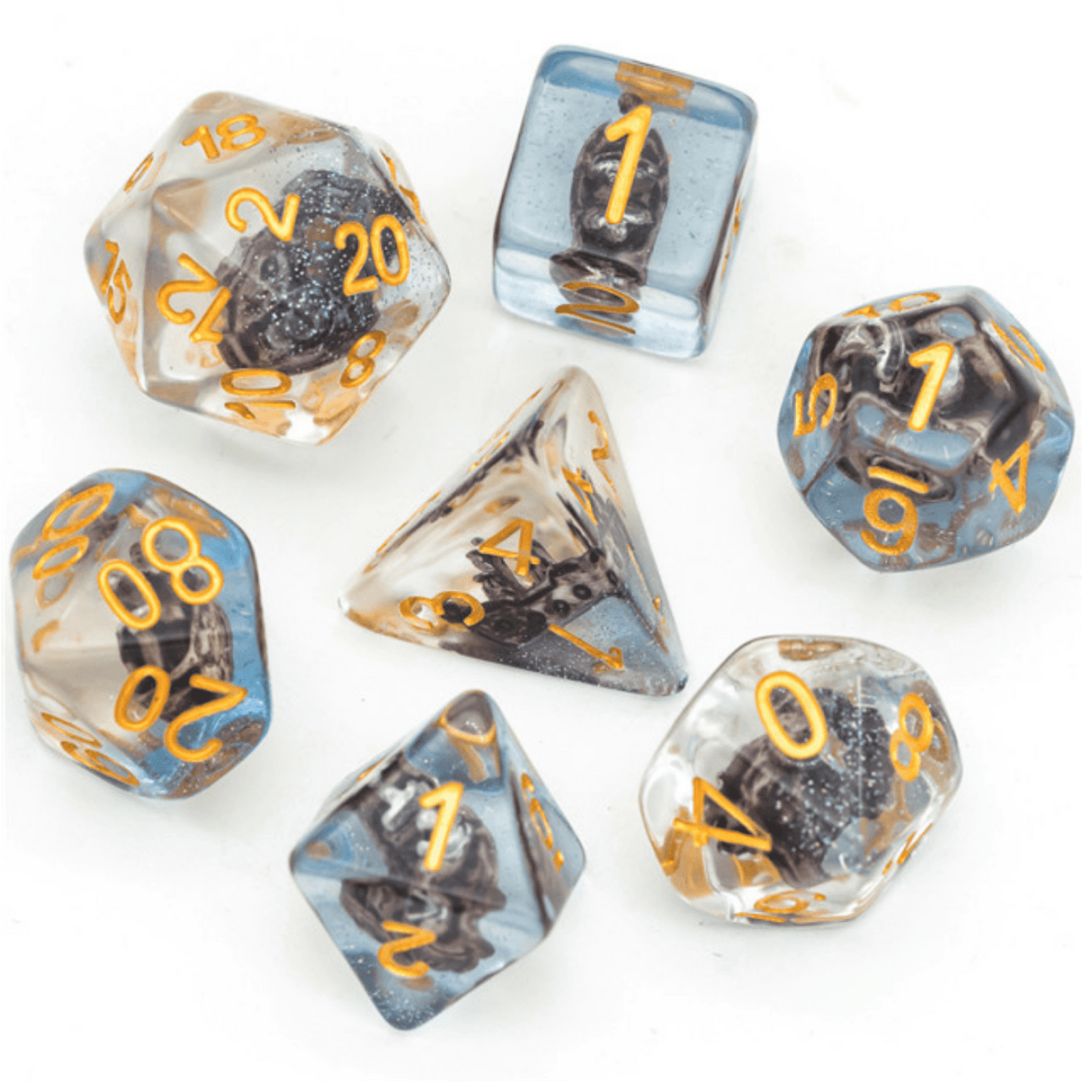 Boat RPG Dice Set Plastic Dice Foam Brain Games