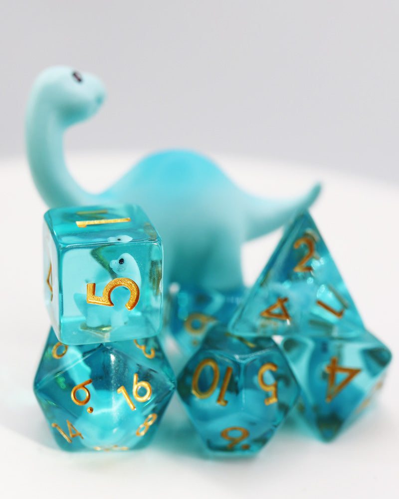 Brontosaurus RPG Dice Set Plastic Dice Foam Brain Games