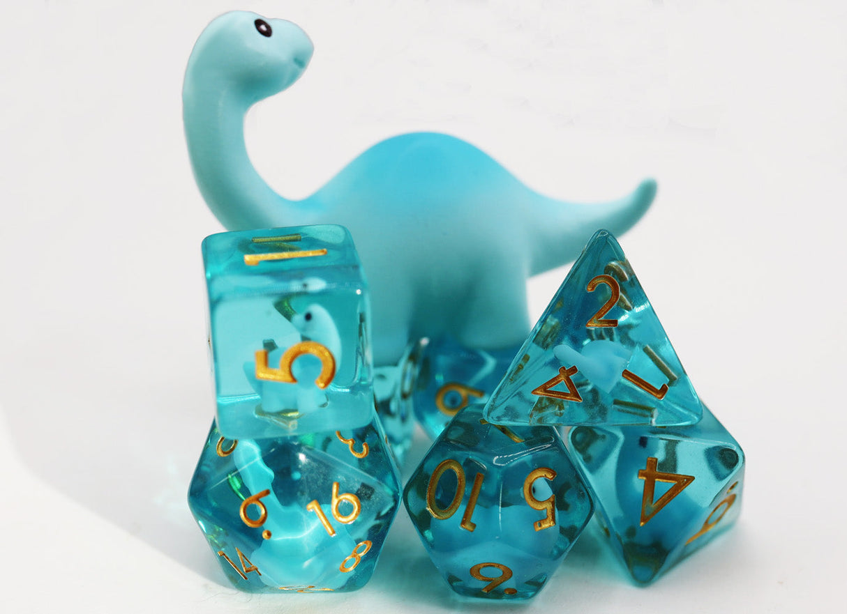 Brontosaurus RPG Dice Set Plastic Dice Foam Brain Games