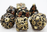 Mind Eater: Bronze - Hollow Metal RPG Dice Set Metal Dice Foam Brain Games