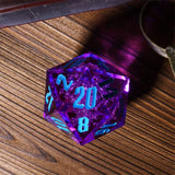 55mm Titan D20 - Sharp Edge Bubbling Cauldron Plastic Dice Foam Brain Games