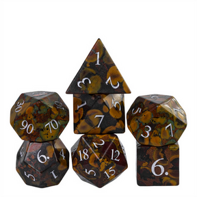 Camouflage - Gemstone Engraved with Silver Stone Dice Foam Brain Games