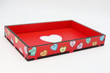 Candy Hearts Chromatic Dice Tray Dice Tray Foam Brain Games