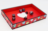 Candy Hearts Chromatic Dice Tray Foam Brain Games