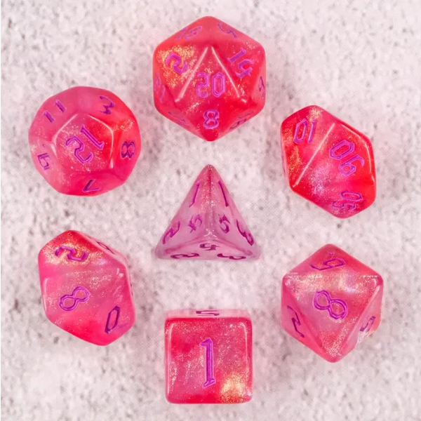 Cheshire RPG Dice Set Plastic Dice Foam Brain Games