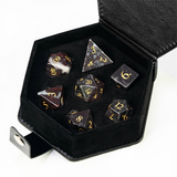 Chicken-Blood Stone - Gemstone Engraved with Gold Stone Dice Foam Brain Games