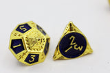 Dice 51: Cobalt Cosmos - Metal RPG Dice Set Metal Dice Foam Brain Games