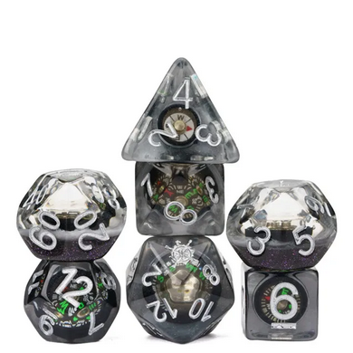 Compass RPG Dice Set Plastic Dice Foam Brain Games