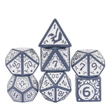 Crisp Blizzard RPG Dice Set Plastic Dice Foam Brain Games