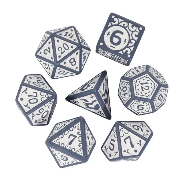 Crisp Blizzard RPG Dice Set Plastic Dice Foam Brain Games