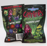 Mystery Loot: Critters of the Crypt Metal Dice Foam Brain Games