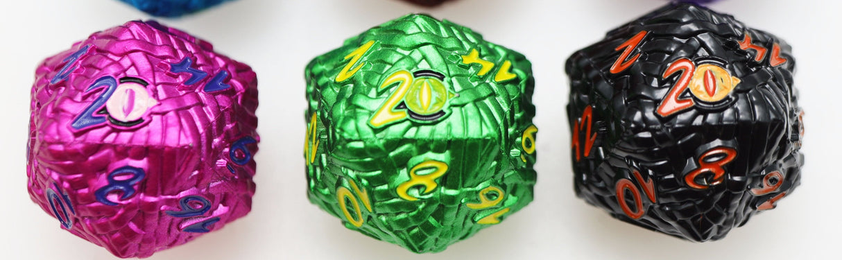 Mystery Loot: Critters of the Crypt - Complete Set Metal Dice Foam Brain Games