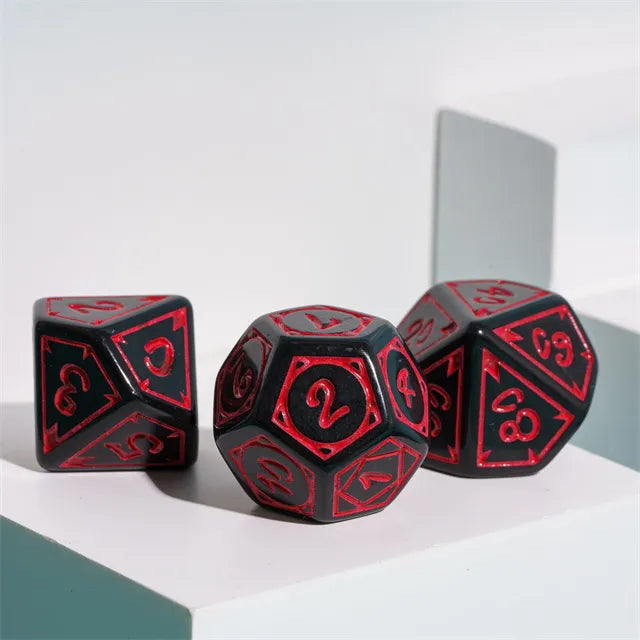 Cryptic Knots: Dried Blood RPG Dice Set Plastic Dice Foam Brain Games