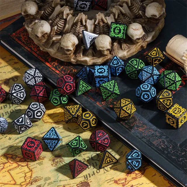 Cryptic Knots: Dried Blood RPG Dice Set Plastic Dice Foam Brain Games