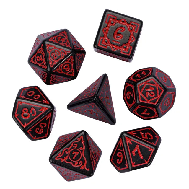 Cryptic Knots: Dried Blood RPG Dice Set Plastic Dice Foam Brain Games