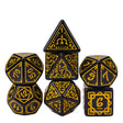 Cryptic Knots: Golden Cuirass RPG Dice Set Plastic Dice Foam Brain Games