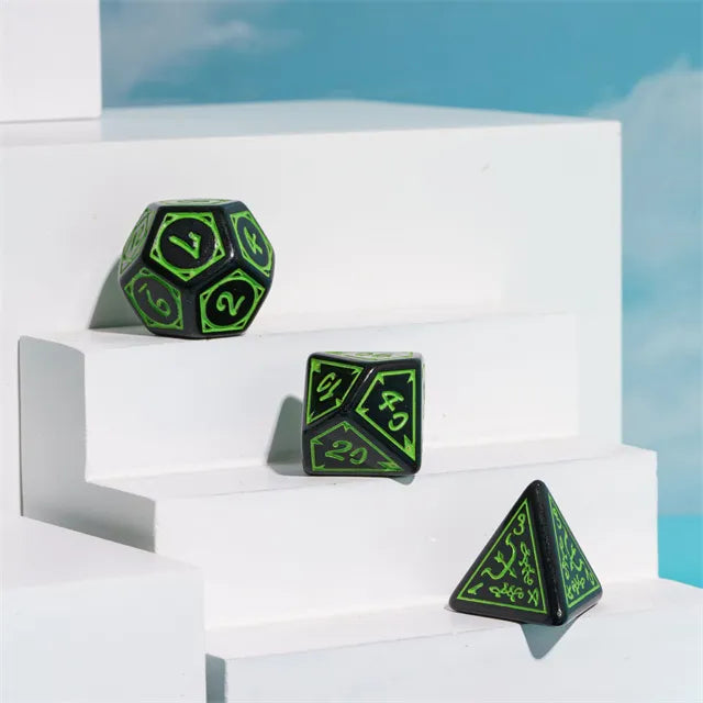 Cryptic Knots: Verdant RPG Dice Set Plastic Dice Foam Brain Games