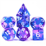 Crystal Dream RPG Dice Set Plastic Dice Foam Brain Games