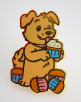 Pastry Pets: Cupcake Dog - Pin & RPG Dice Set Plastic Dice & Pin Set Foam Brain Games