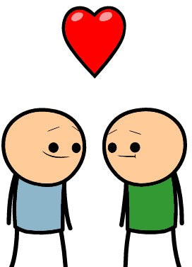 Cyanide & Happiness Pin Series 1: Heart Enamel Pin Foam Brain Games