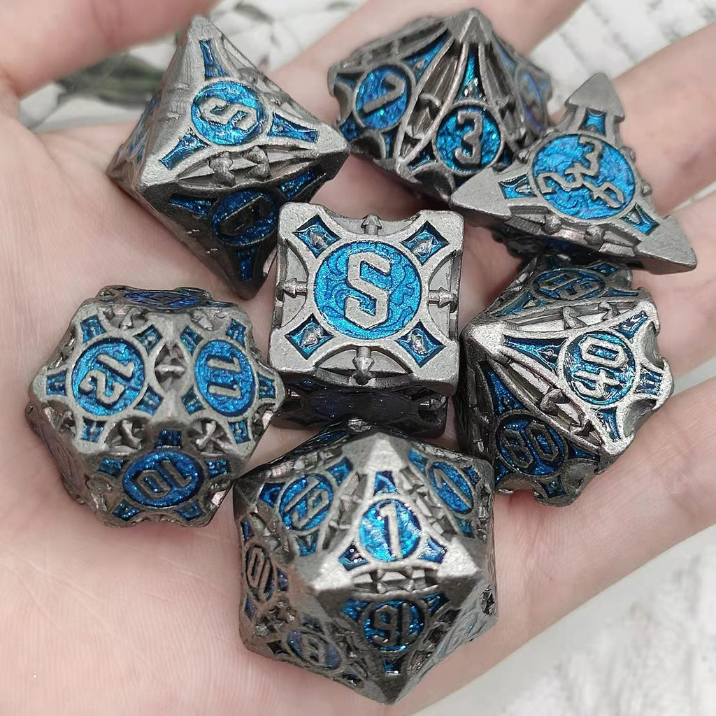 Quiver of Arrows: Cybernetic Arrow - Metal RPG Dice Set Metal Dice Foam Brain Games