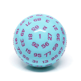 45mm D100 - Blue Jay Plastic Dice Foam Brain Games