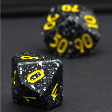 Deep Space RPG Dice Set Plastic Dice Foam Brain Games