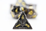 Crossed Swords: Demonic Sword - Metal RPG Dice Set Metal Dice Foam Brain Games