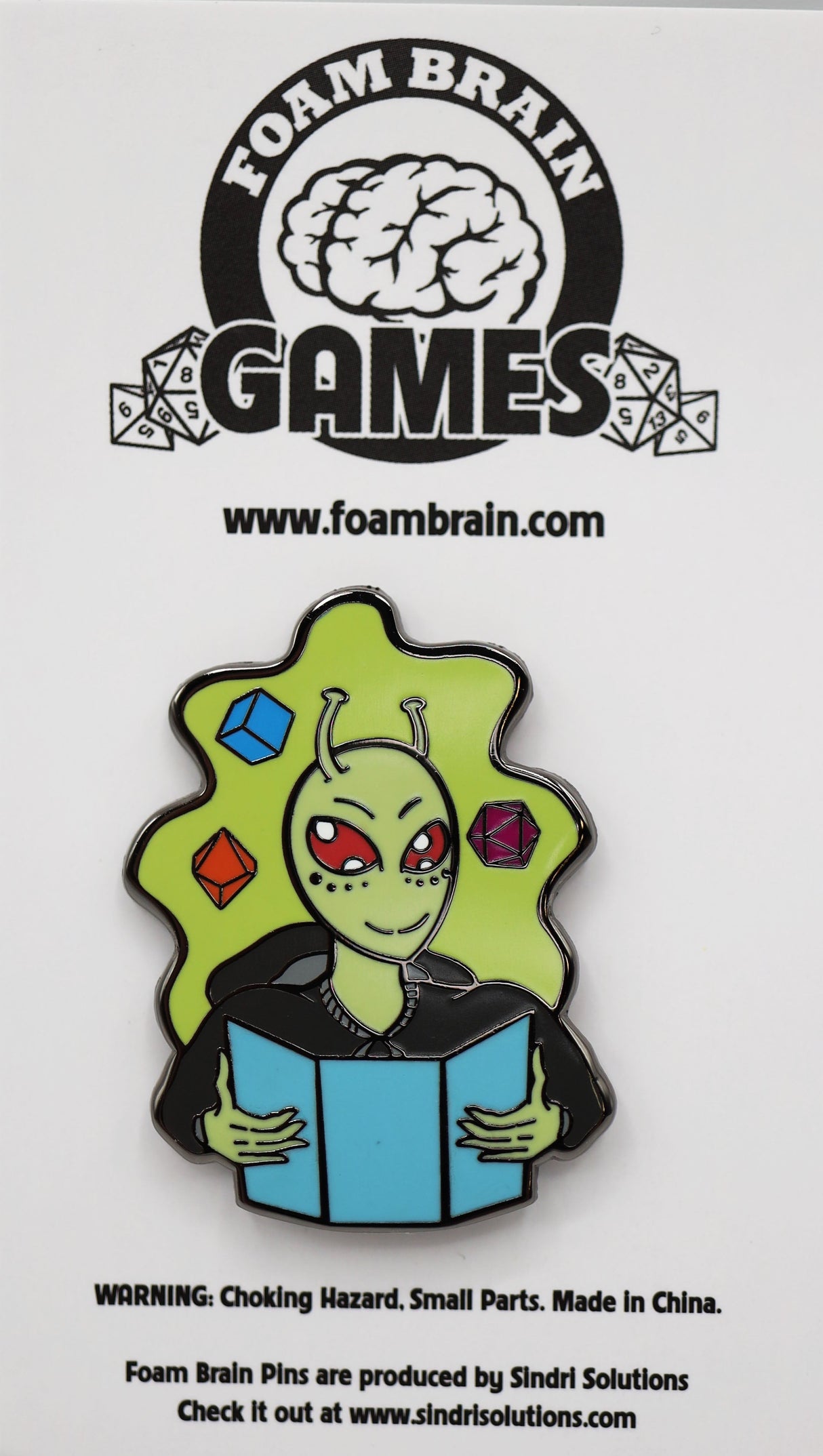 Dice 51 Pin: Alien DM Enamel Pin Foam Brain Games