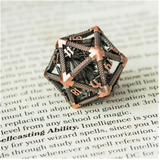 Hollow Dragon Keep D20 - Copper Metal Dice Foam Brain Games