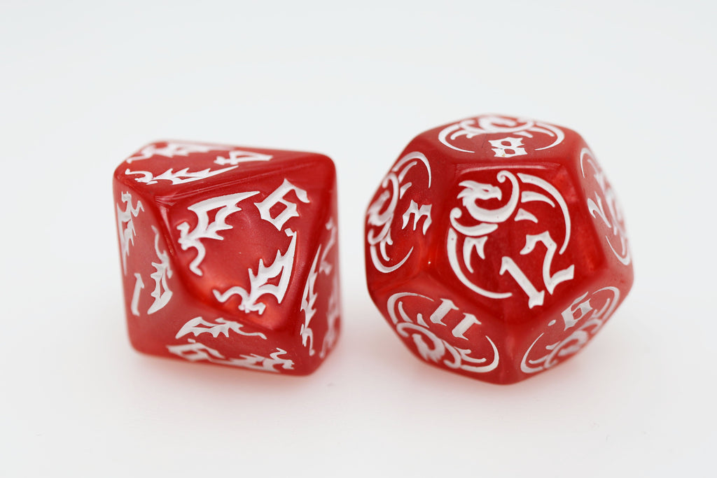 Drake's Flight: Inferno RPG Dice Set Plastic Dice Foam Brain Games