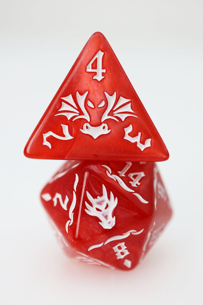 Drake's Flight: Inferno RPG Dice Set Plastic Dice Foam Brain Games