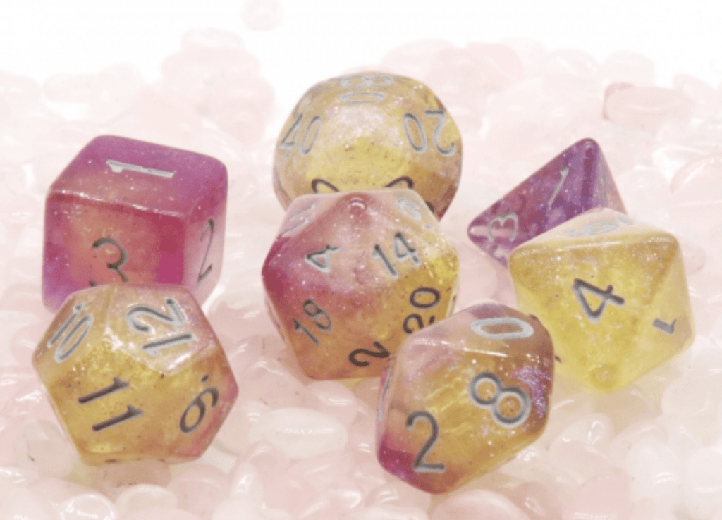 Dream Nebula RPG Dice Set Plastic Dice Foam Brain Games