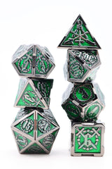 Crossed Swords: Enchanted Forest Sword - Metal RPG Dice Set Metal Dice Foam Brain Games