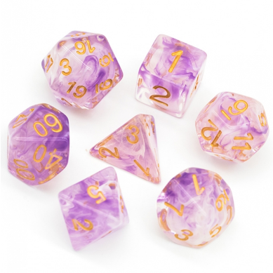 Evening Fog RPG Dice Set Plastic Dice Foam Brain Games