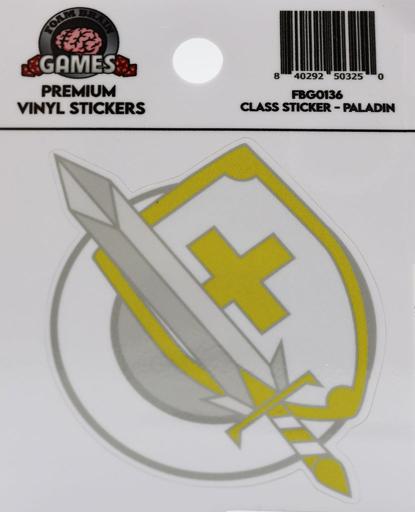 Class Sticker - Paladin Stickers Foam Brain Games