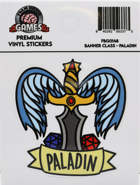 Banner Class Sticker: Paladin Stickers Foam Brain Games