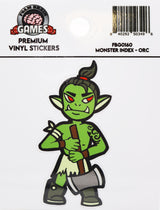 Monster Index Sticker: Orc Stickers Foam Brain Games