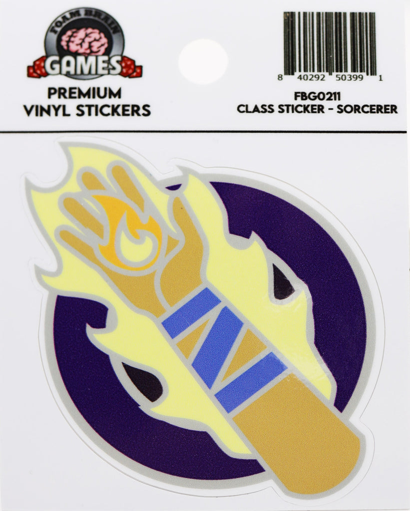 Class Sticker - Sorcerer Stickers Foam Brain Games