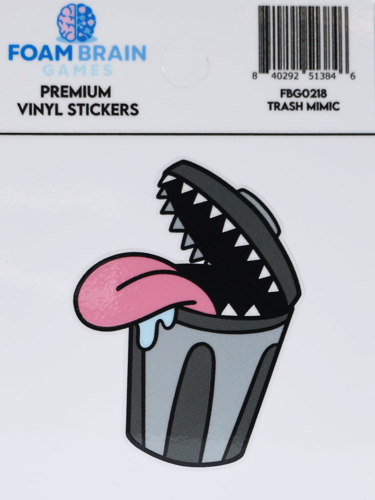 Trash Mimic Sticker Stickers Foam Brain Games