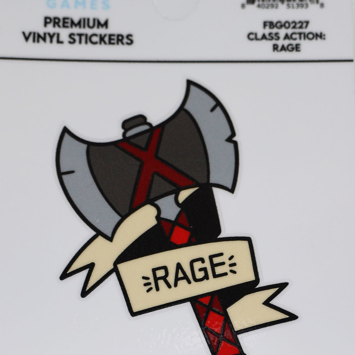 Class Action Sticker: Rage – Foam Brain Wholesale