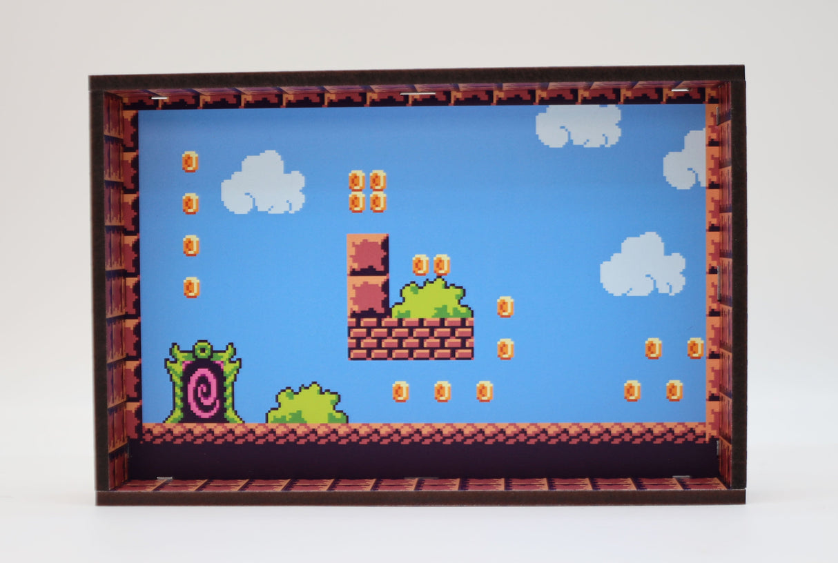 Chromatic Dice Tray - Pixel Platformer Dice Tray Foam Brain Games