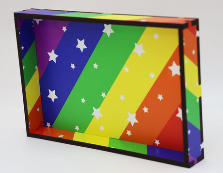 Chromatic Pride Dice Tray - Rainbow Dice Tray Foam Brain Games