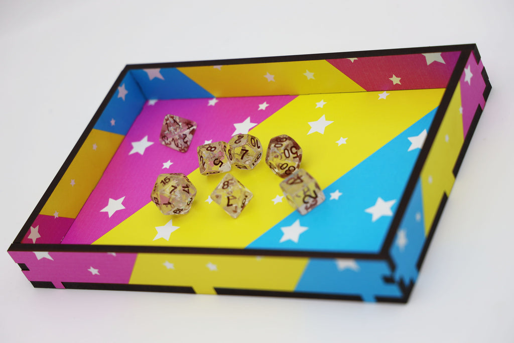 Chromatic Pride Dice Tray - Pansexual Dice Tray Foam Brain Games