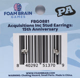 Acquisitions Inc Stud Earrings: 15th Anniversary Jewelry Foam Brain Games