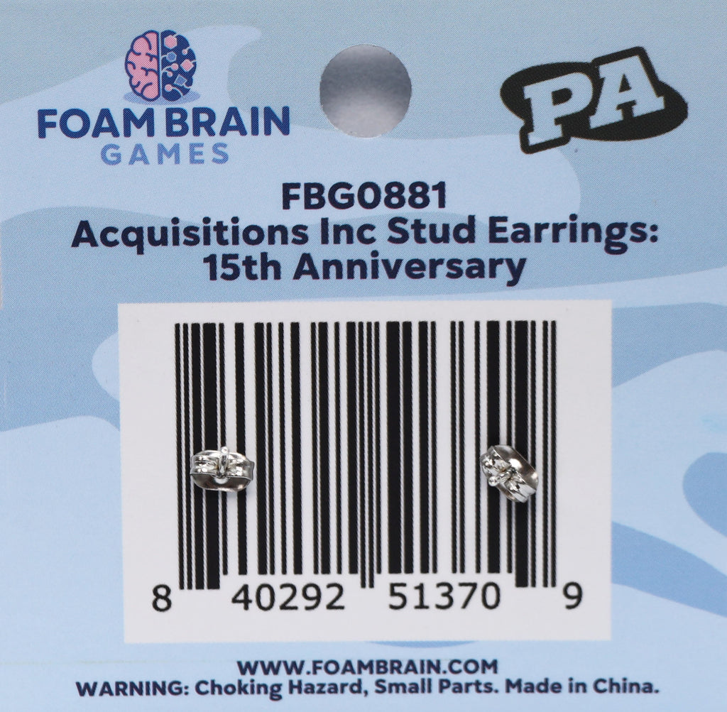 Acquisitions Inc Stud Earrings: 15th Anniversary Jewelry Foam Brain Games