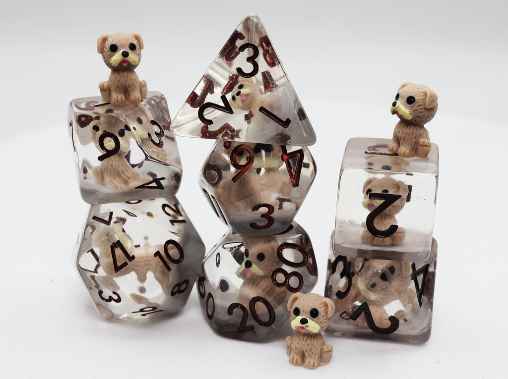 Hazel the Good Doggo RPG Dice Set Plastic Dice Foam Brain Games