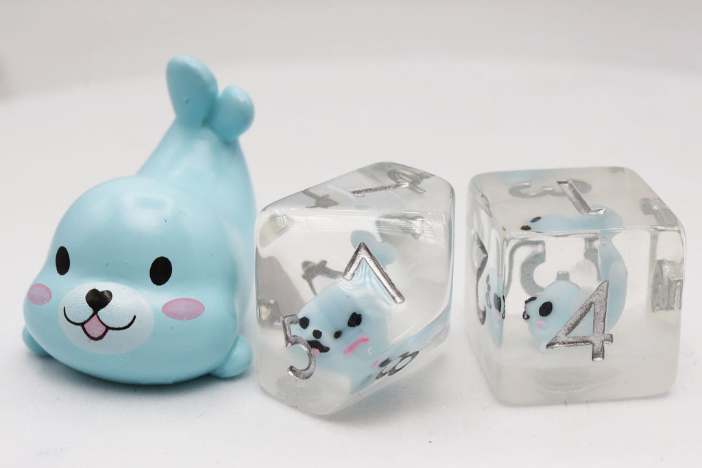 Blue Seal RPG Dice Set Plastic Dice Foam Brain Games