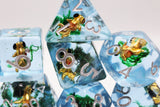 Goldfish RPG Dice Set Plastic Dice Foam Brain Games