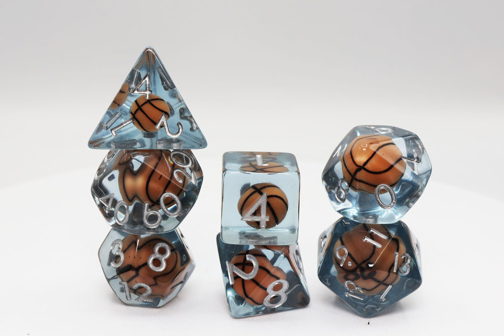 Basketball RPG Dice Set Plastic Dice Foam Brain Games